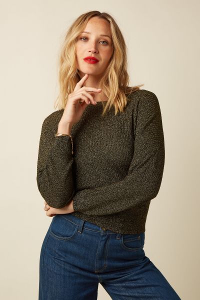 KING LOUIE - DARIA Top Pullover - Gold - Fete