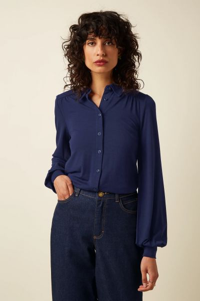 CARINA BLOUSE TULUM Bluse ink blue