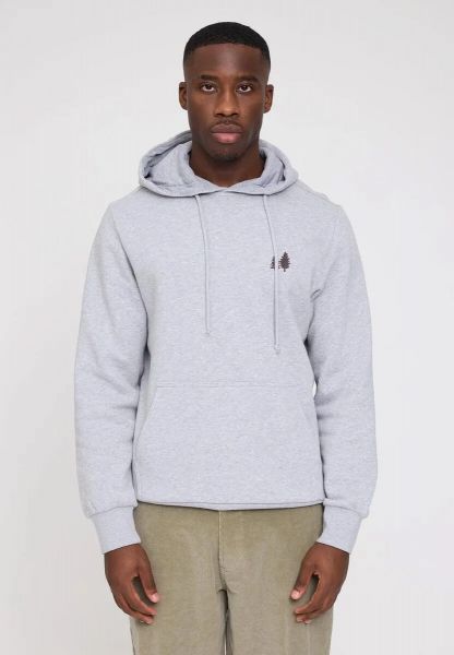 MAZINE - TIM BACKPRINT GOTS HOODY Pullover grey mel. camping