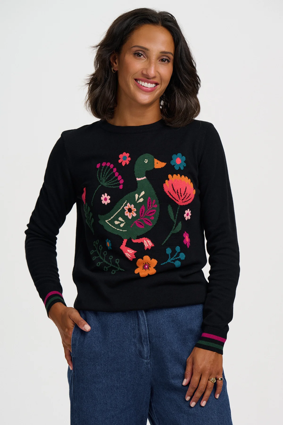 SUGARHILL-BRIGHTON-RITA-JUMPER-Pullover-black-folkloric-duck7