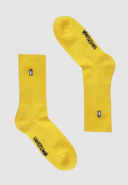 LOUSY LIVIN - STREET COURT Socken 38 - 46 yellow