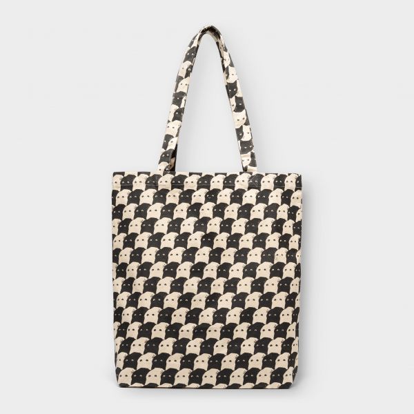 DEDICATED - TOREKOV PEPITA CATS Tote Bag off white
