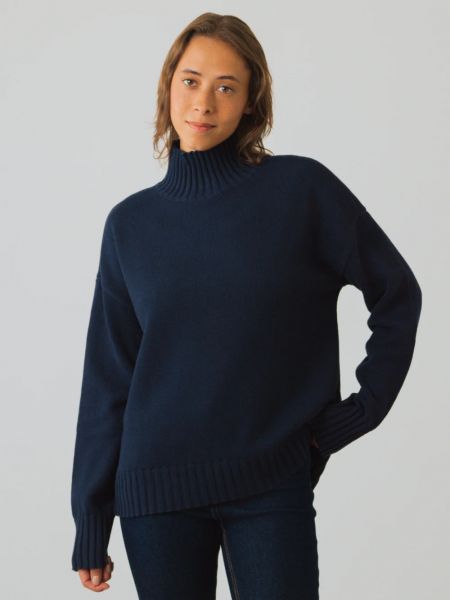 HONEST BASICS - LIZ MOCK JUMPER Pullover midnight
