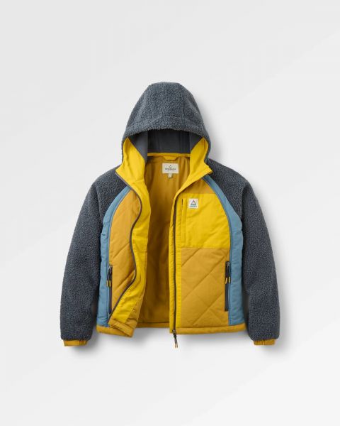 PASSENGER - LARA QUILLTED JACKET Jacke charcoal dusty ochre 