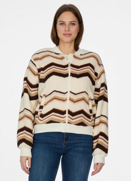 RAGWEAR - CAIRRO PRINT Sherpa Plüschjacke light combo