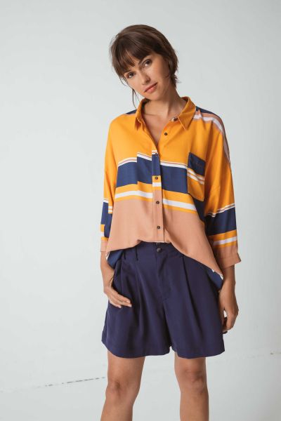 SKFK - MATTINA Shirt N3 orange block
