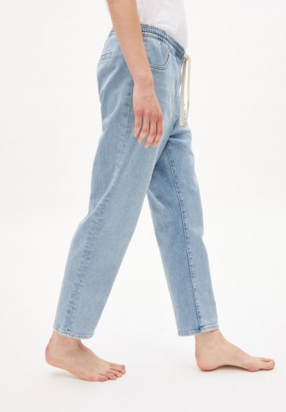 ARMEDANGELS - RUTAA HEMP BOYFRIEND FIT MID WAIST Jeans mineral blue