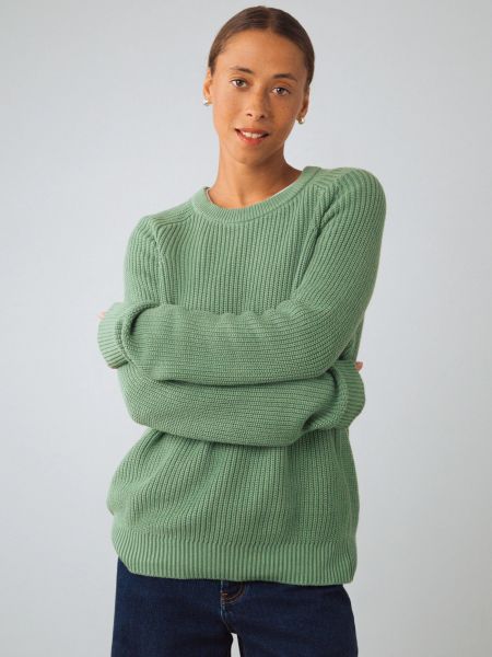 HONEST BASICS - ELI HEAVY KNIT JUMPER Pullover sage