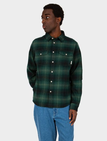 IRIE DAILY - ROSOMAKO FLANEL SHIRT Hemd dark jungle
