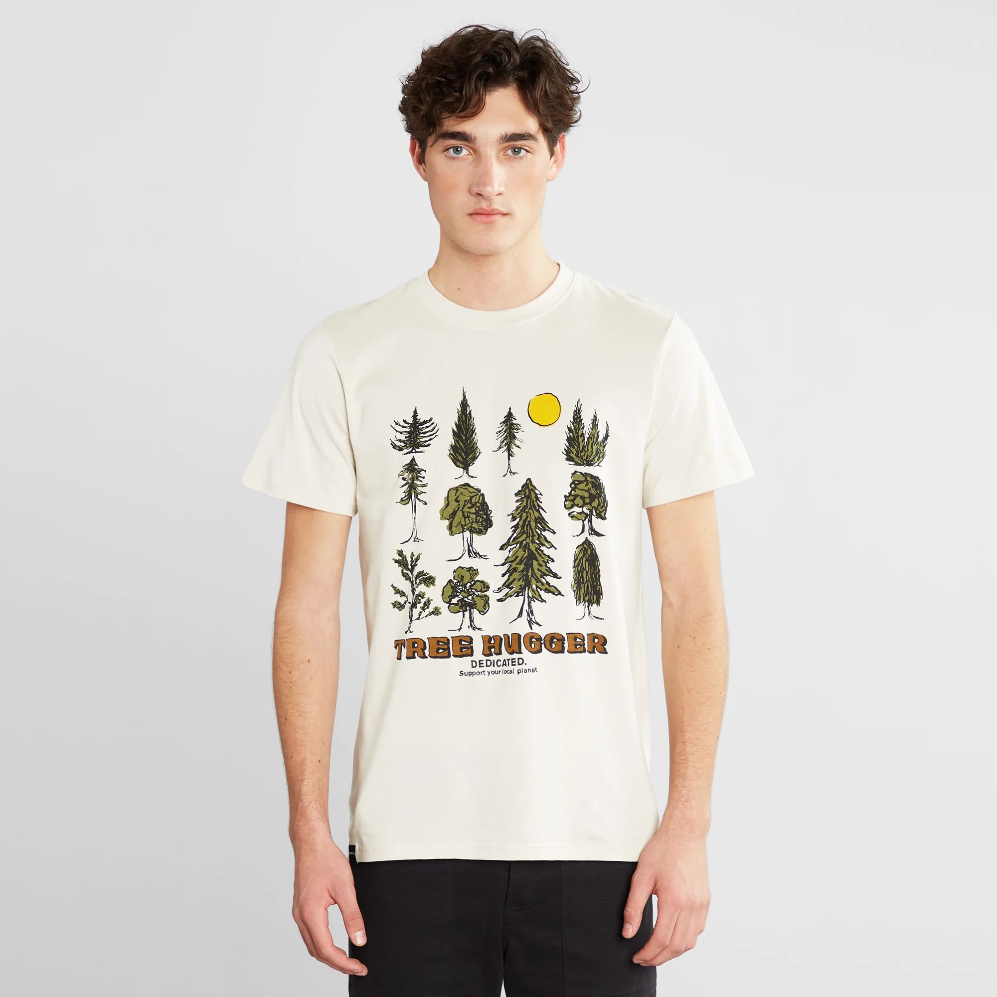 DEDICATED-TREE-HUGGER-STOCKHOLM-T-Shirt-oat-white