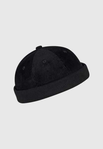 CLEPTOMANICX - BRIMLESS CORD CAP Mütze black