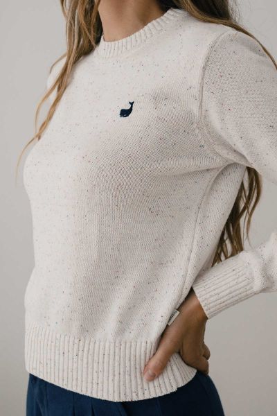 TWOTHIRDS - WANDO Pullover - ecru multicolor naps