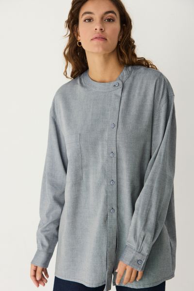 SKFK - LUKE SHIRT Bluse B7 blue melange